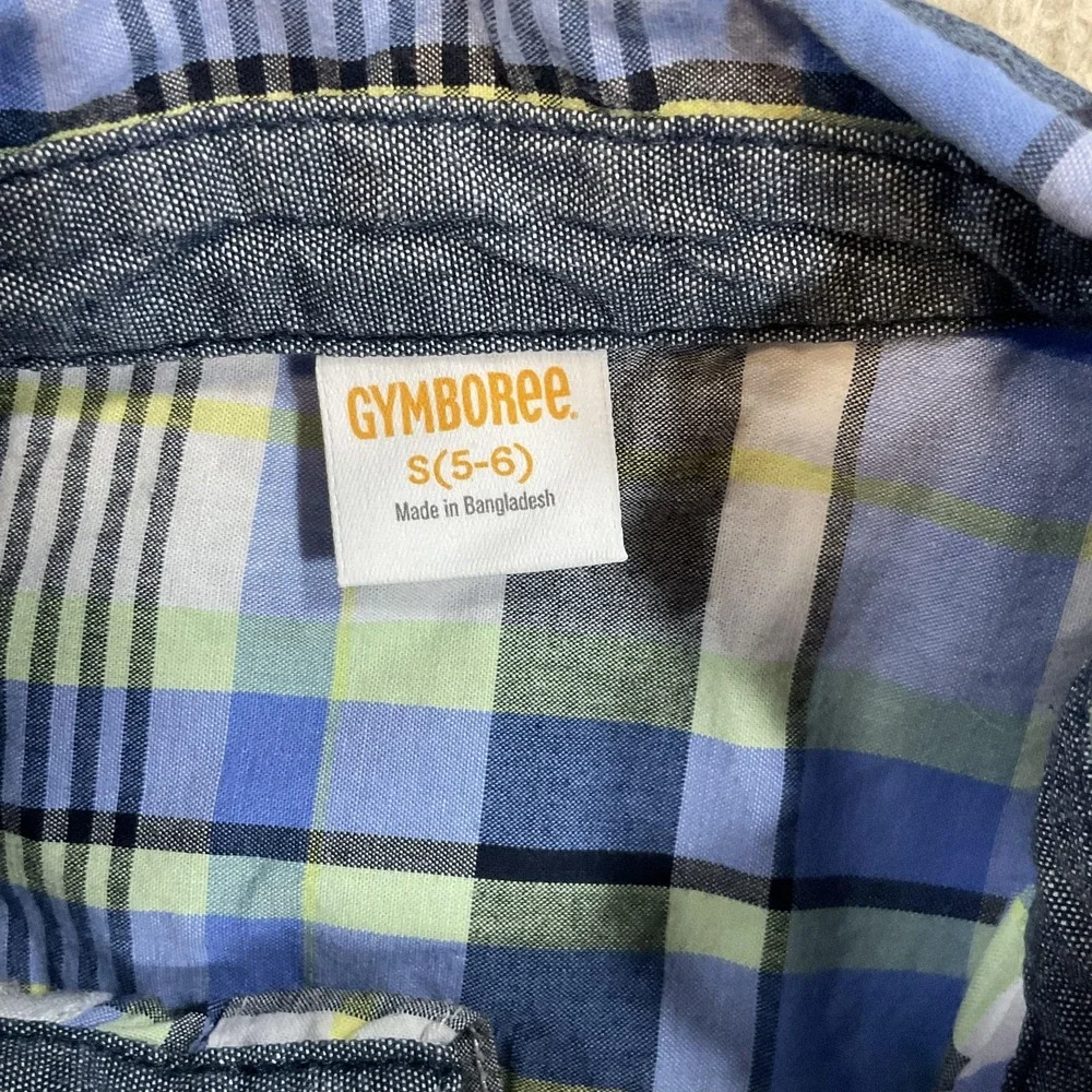 Gymboree Outfit Lot Boys 5-6 Jacket Dress Shirt‎ Polo Tiki Plaid Casual Graphic